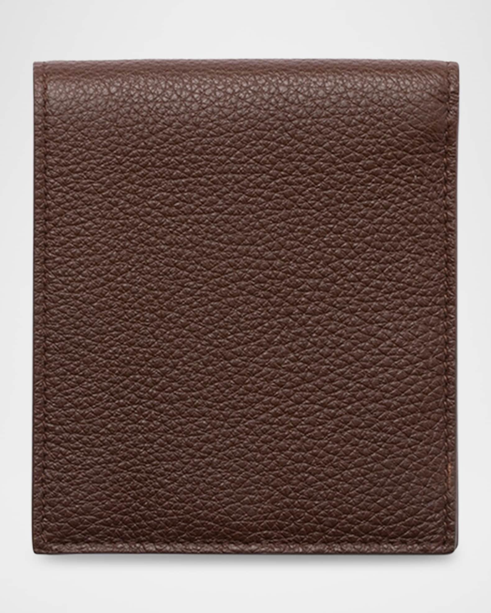 Men's Vitello Daino Triangolo Leather Bifold Wallet Product Image
