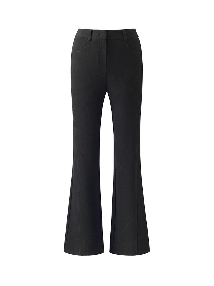 Fleece Lined Micro-Flared Ankle Length Women Pants Product Image
