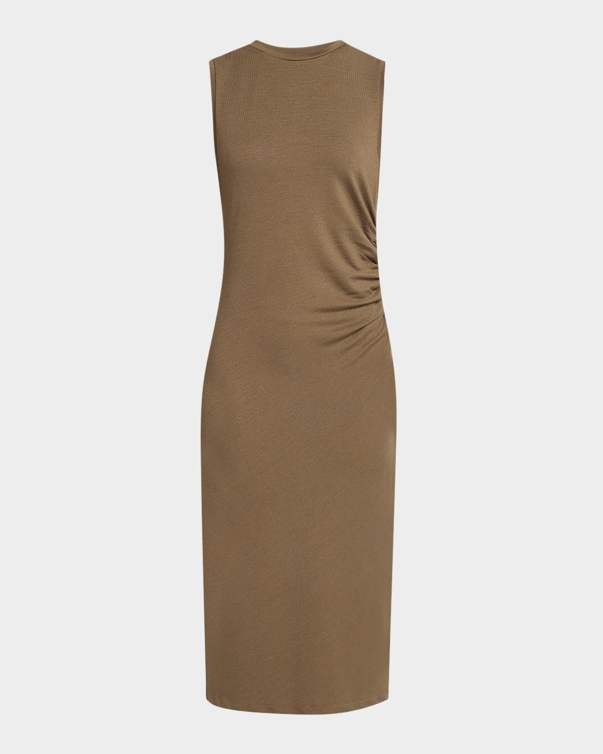 Womens Stretch Jersey Sleeveless Midi-Dress Product Image