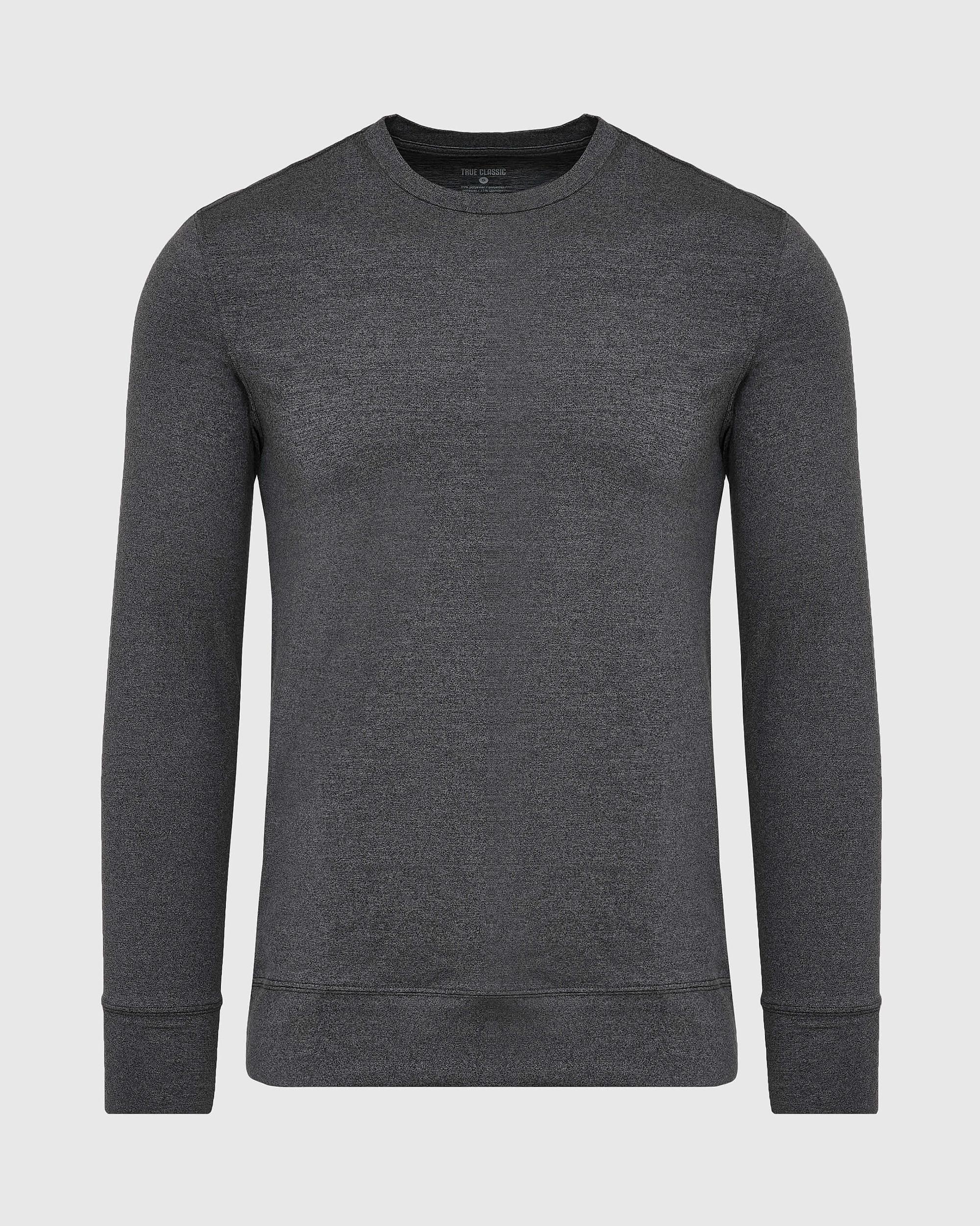 Charcoal Heather Active Comfort Crew Sweatshirt Product Image