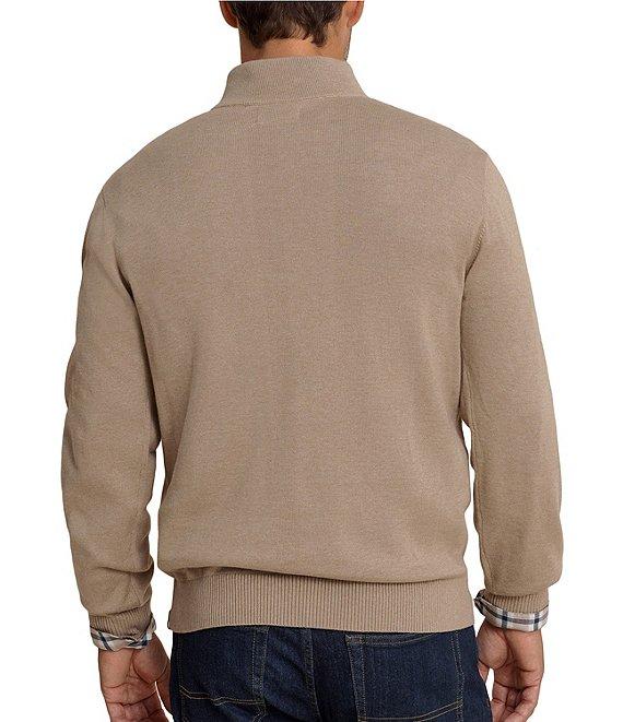 Southern Tide Whitehaven Heather Quarter-Zip Long Sleeve Knit Sweater Product Image