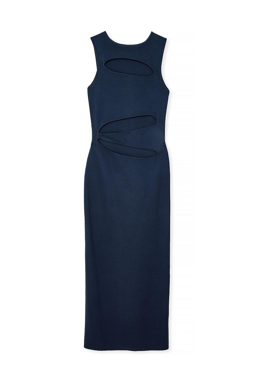 Fine Knitted Cut Out Maxi Dress Product Image