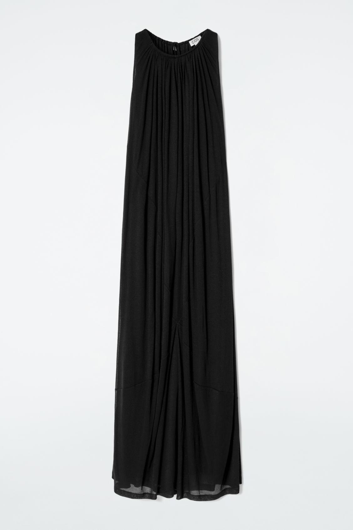 GATHERED HALTERNECK MAXI DRESS Product Image