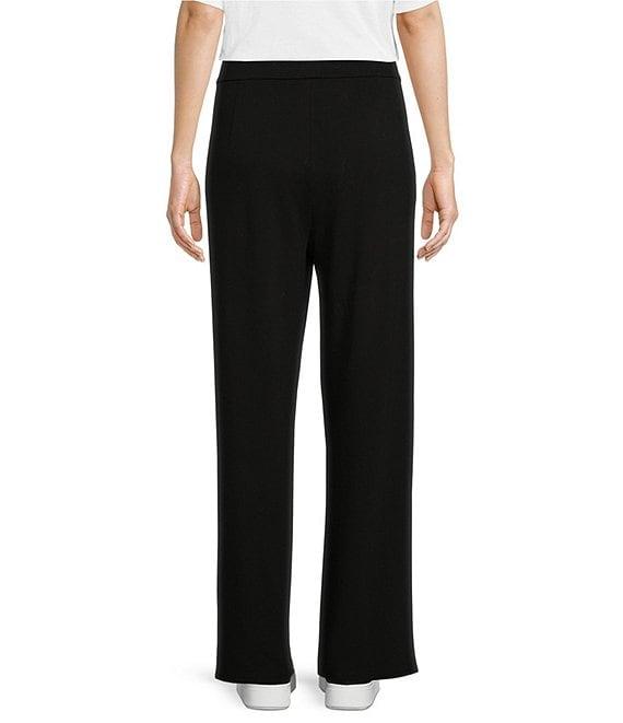 Eileen Fisher Tencel™ Lyocell Stretch Knit Jersey Wide Leg Pull-On Pants Product Image