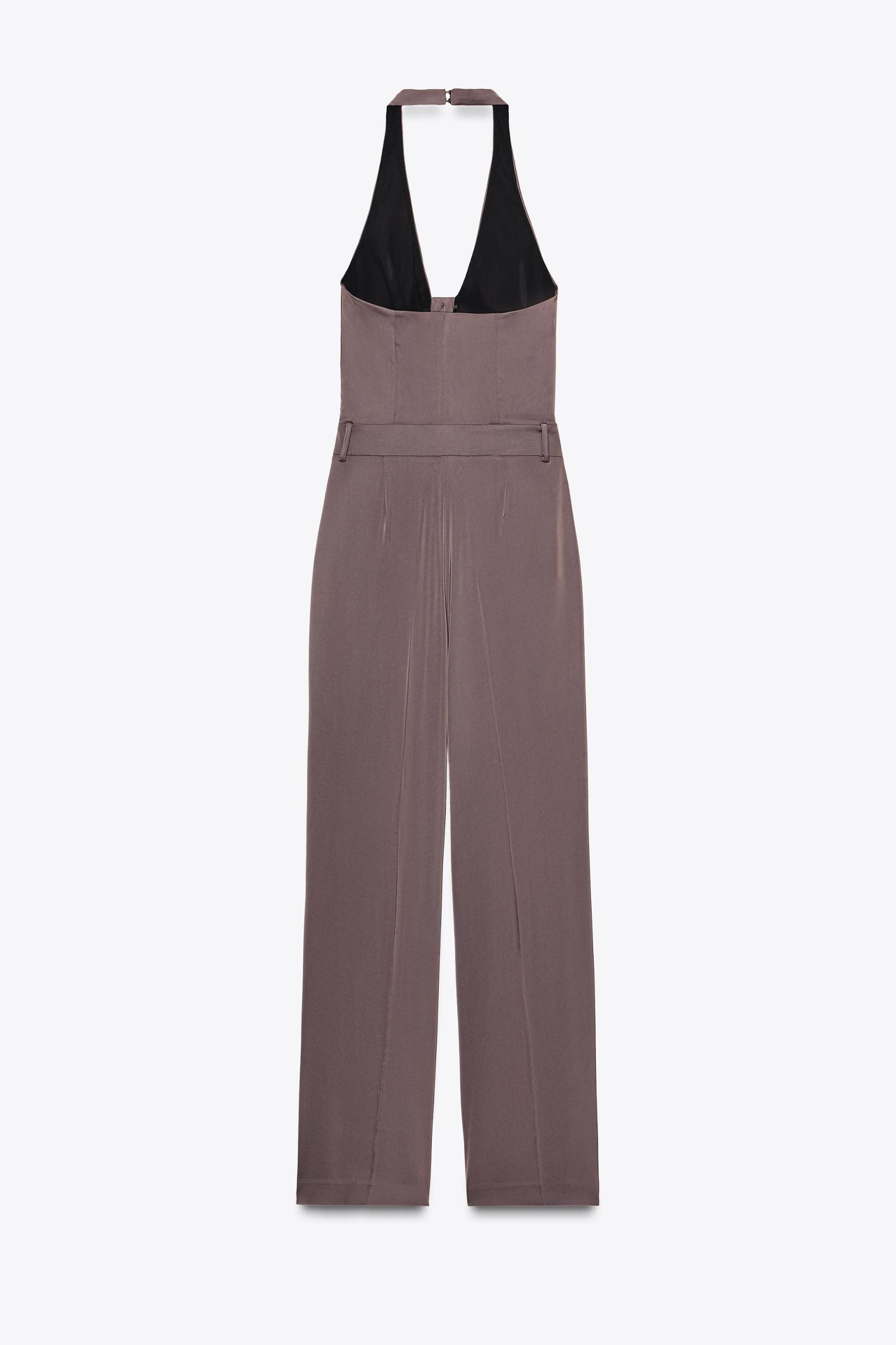 BELTED SATIN MIDI DRESS Product Image