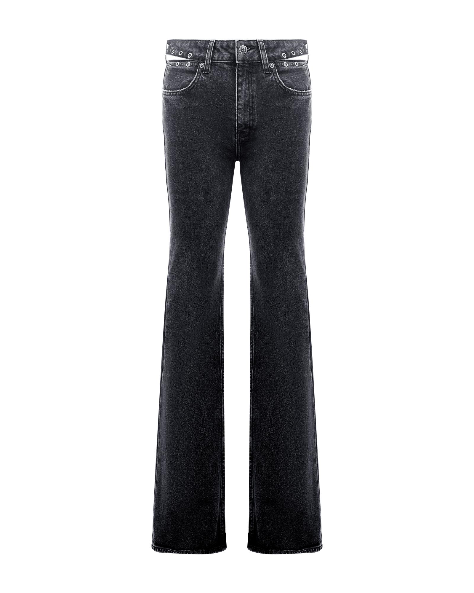 ZIP-DETAIL STRAIGHT JEANS Product Image