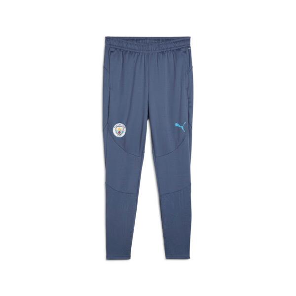 PUMA Manchester City Men's Soccer Training Pants in Inky Blue/Magic Blue Product Image