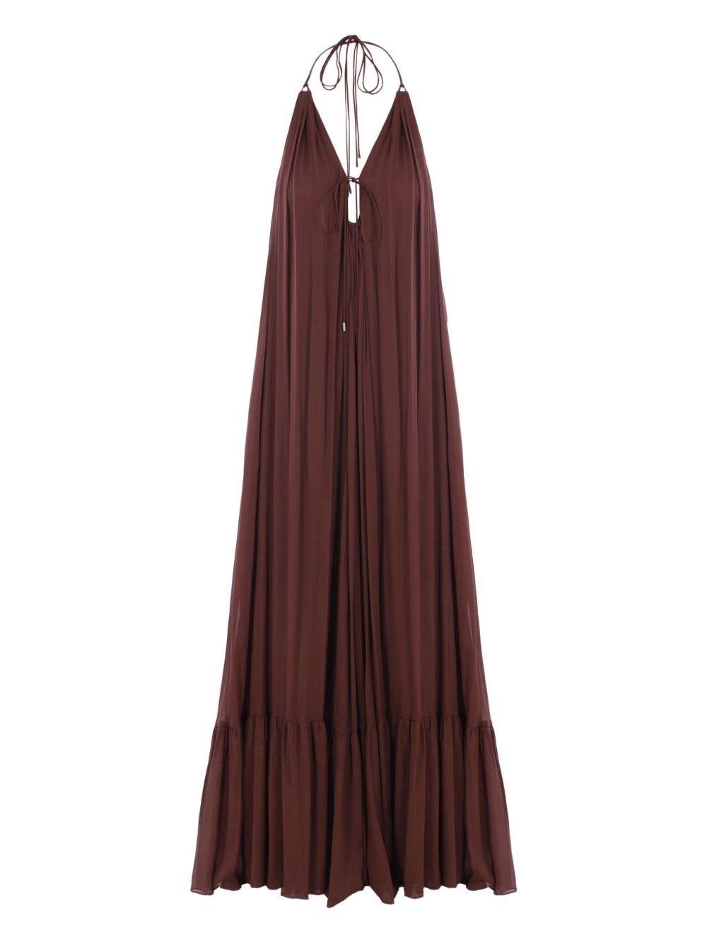 halterneck tiered dress Product Image