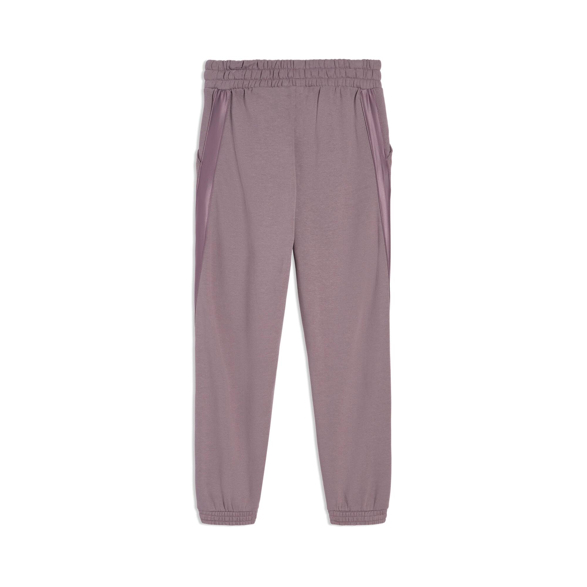 PUMA Essentials Satin Big Kids' Fleece Joggers Pant Product Image
