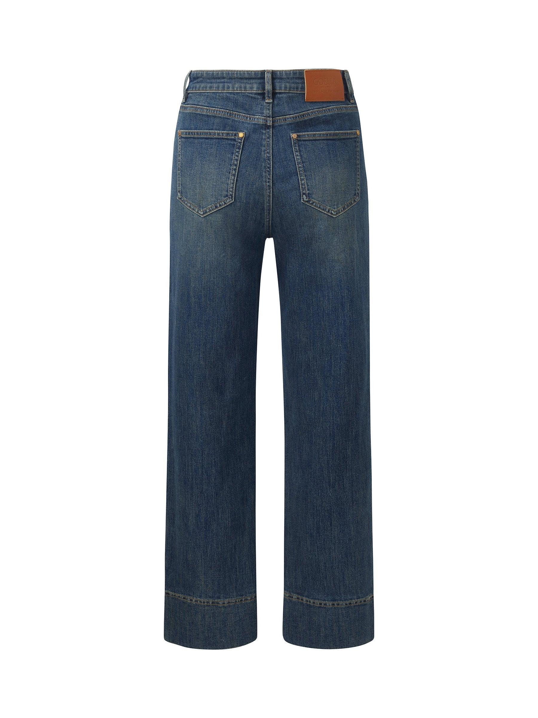 Denim Women Ankle-Length Cuffed Jeans Product Image