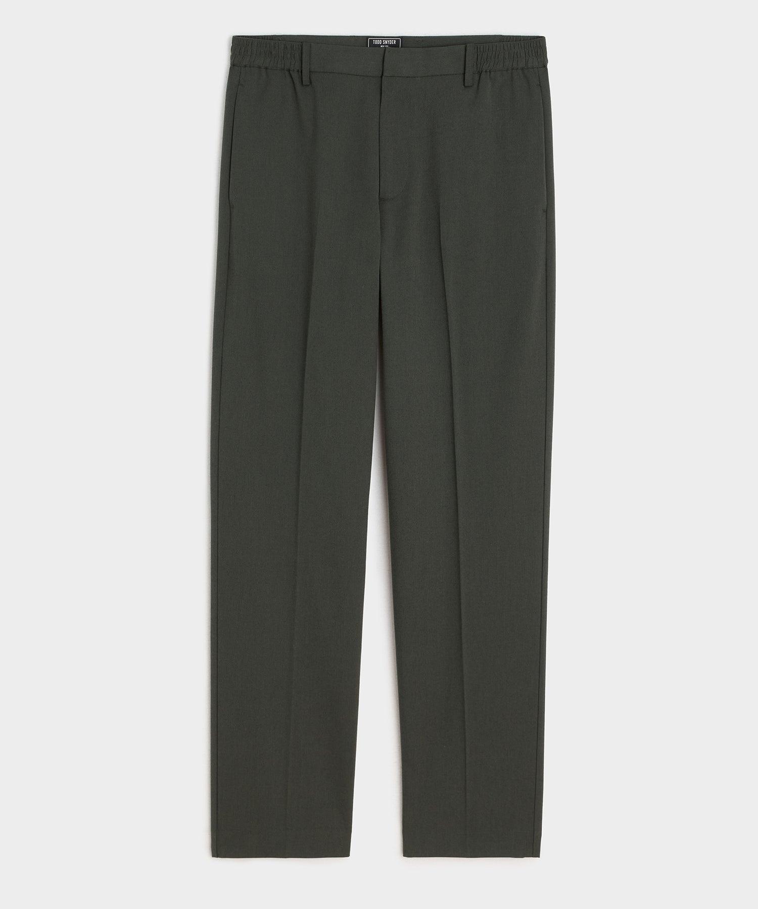 Straight Fit Italian Wool-Cotton Modern Trouser Product Image