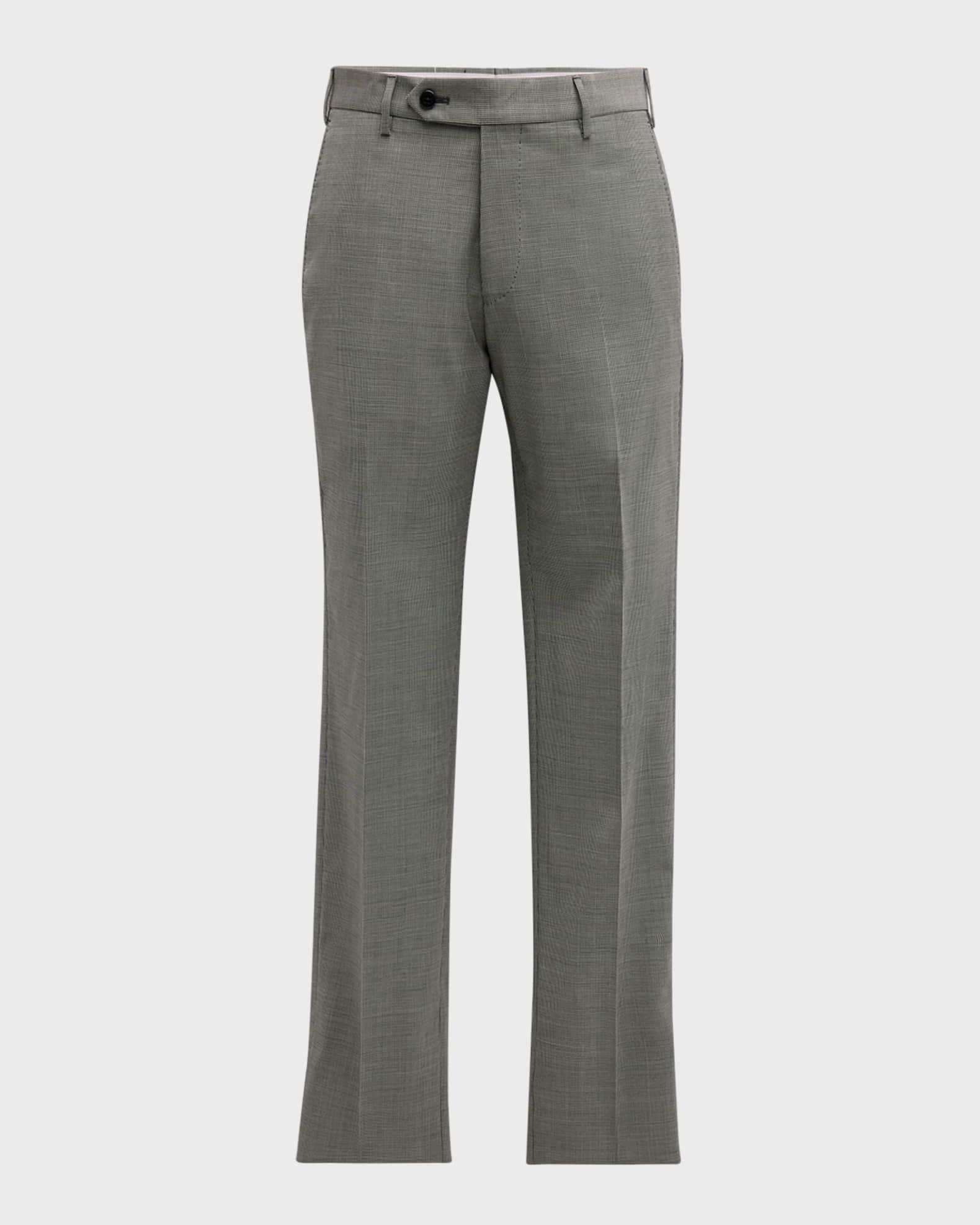 Men's Devon Wool Serge Houndstooth Trousers Product Image
