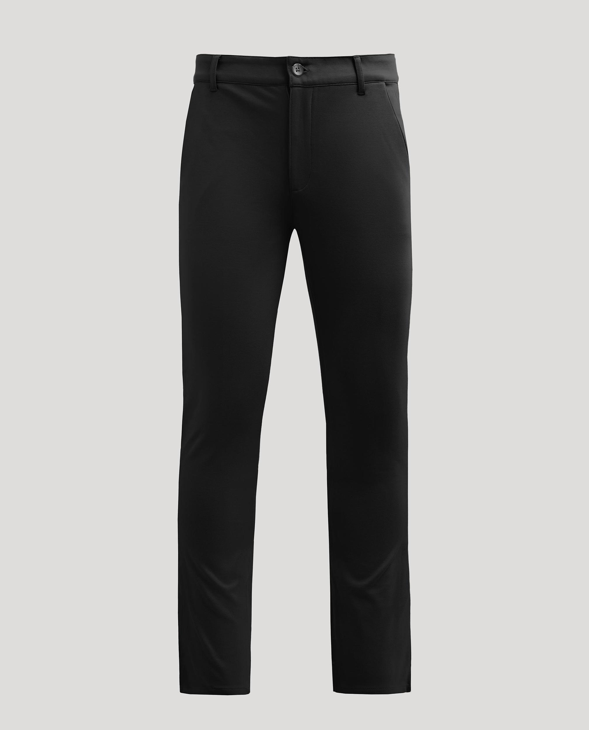 Black Slim Comfort Knit Chino Pant Product Image