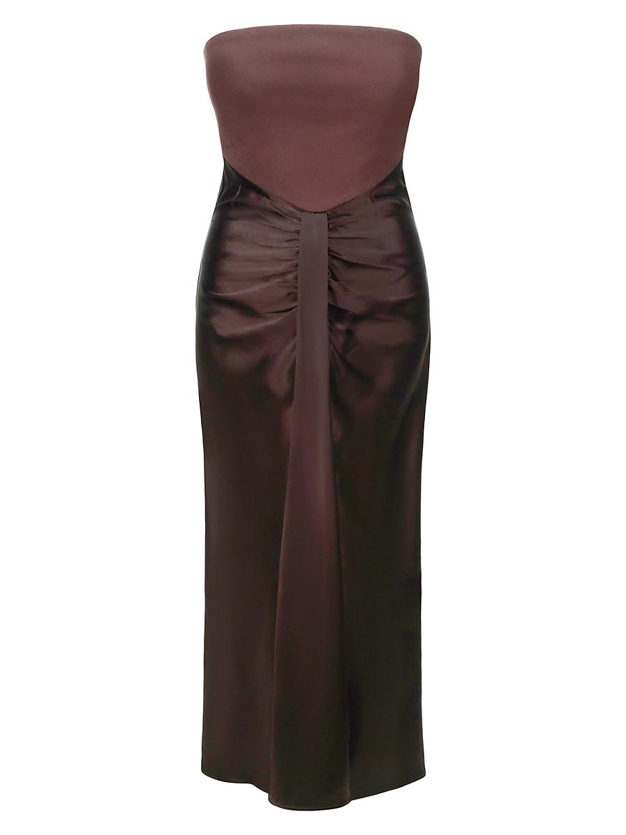 Womens Wayfaring Strapless Draped Gown Product Image