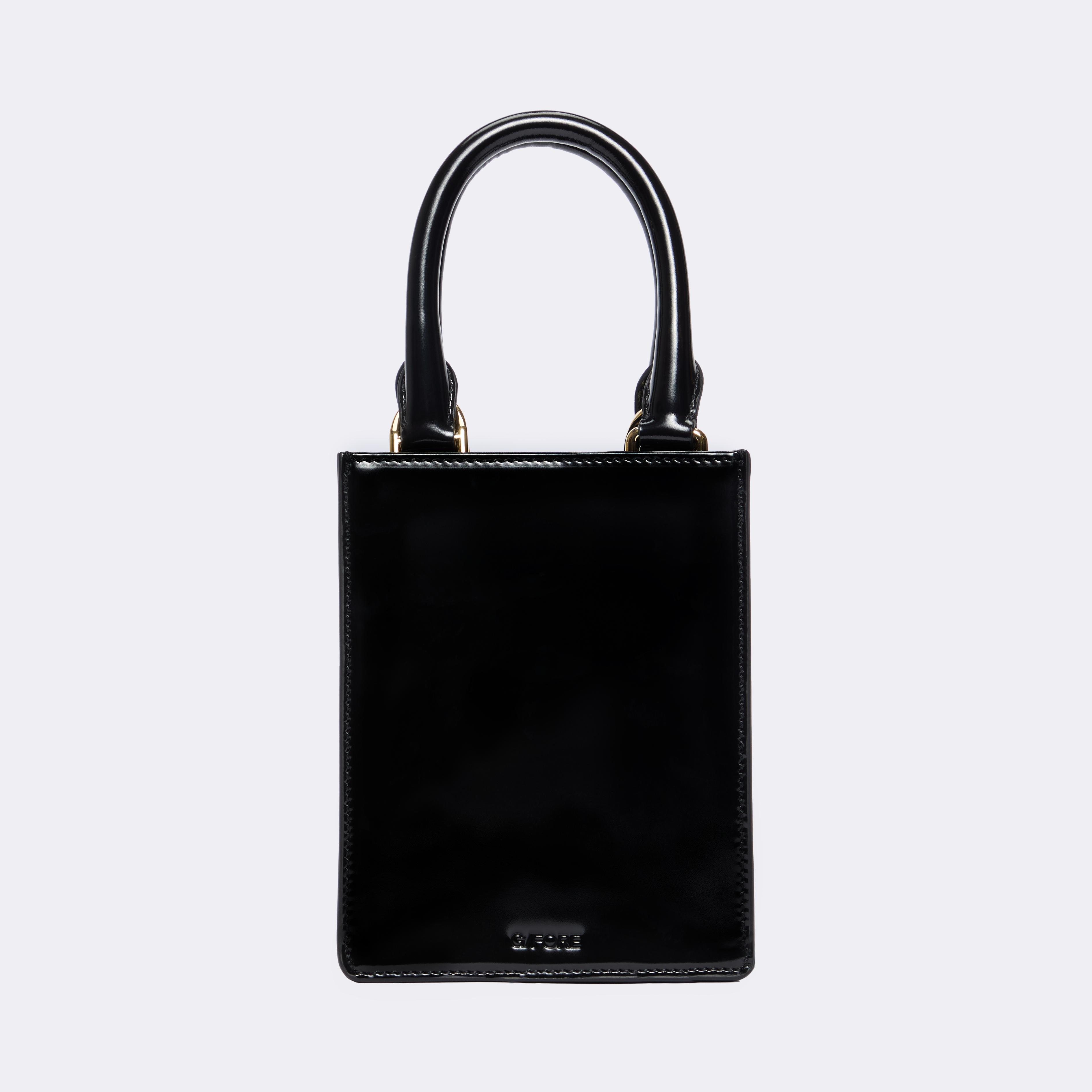 Metal Tees Box Calf Leather Mini Tote Product Image