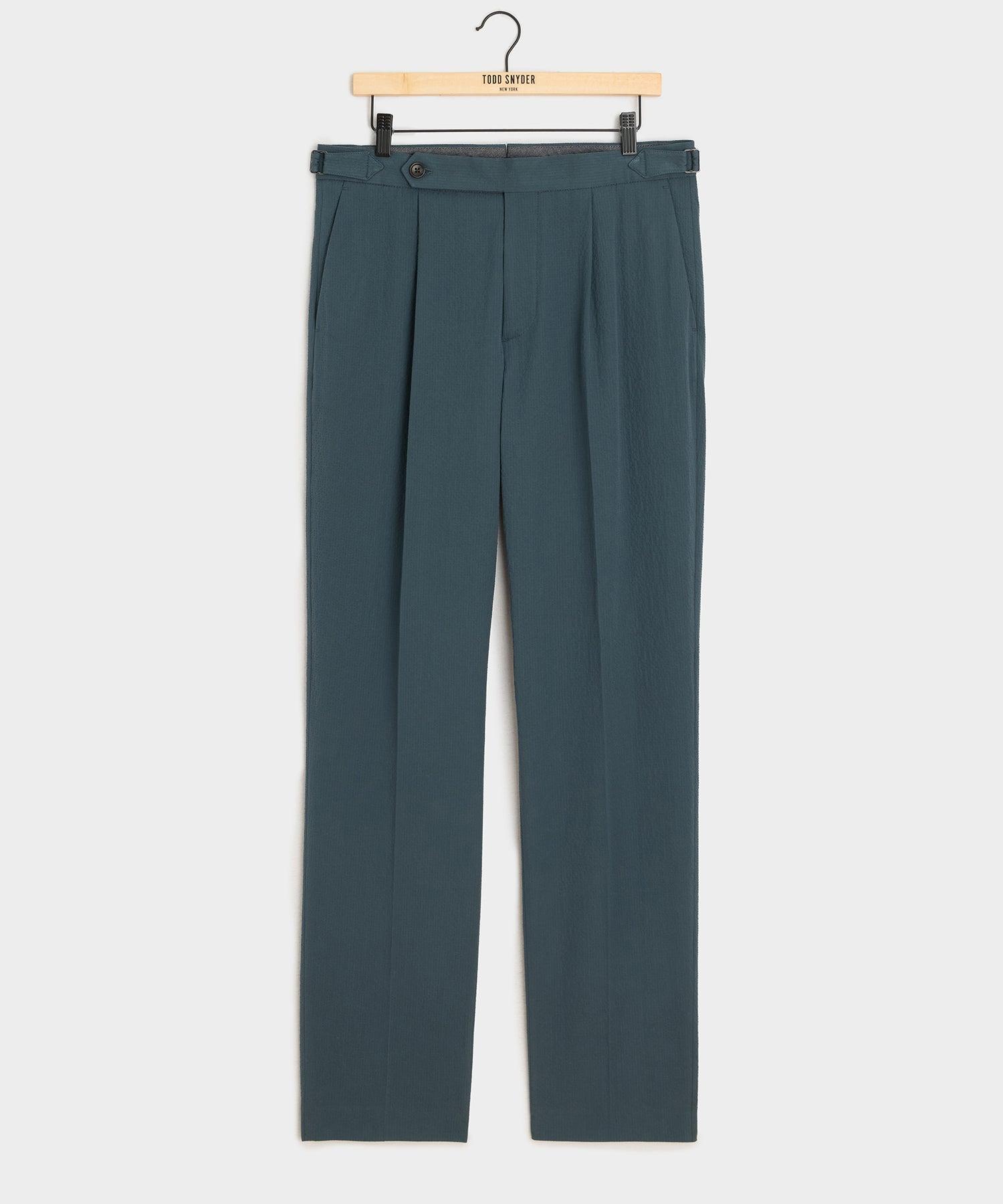 Italian Seersucker Side Tab Trouser Product Image