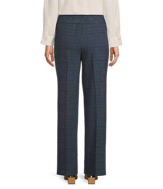 Investments the PARK AVE fit Scratch Print Stretch Front Pocketed Tummy Control Straight Leg Pants Product Image