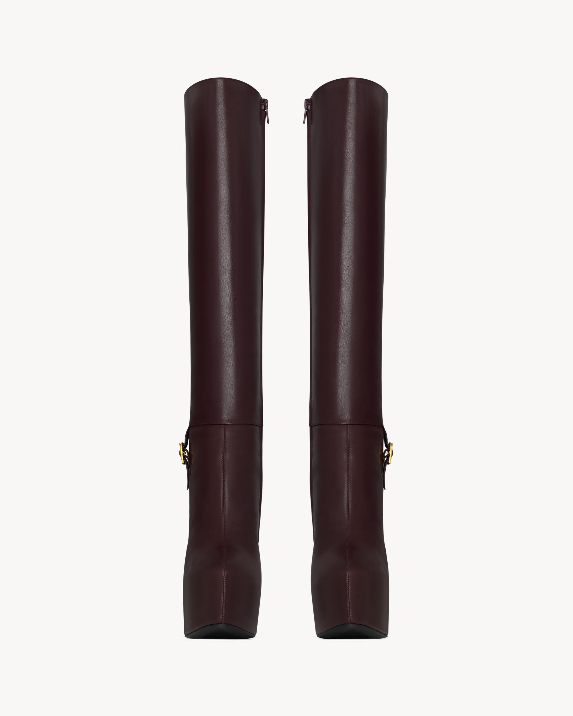 NICO platform boots in smooth leather Product Image