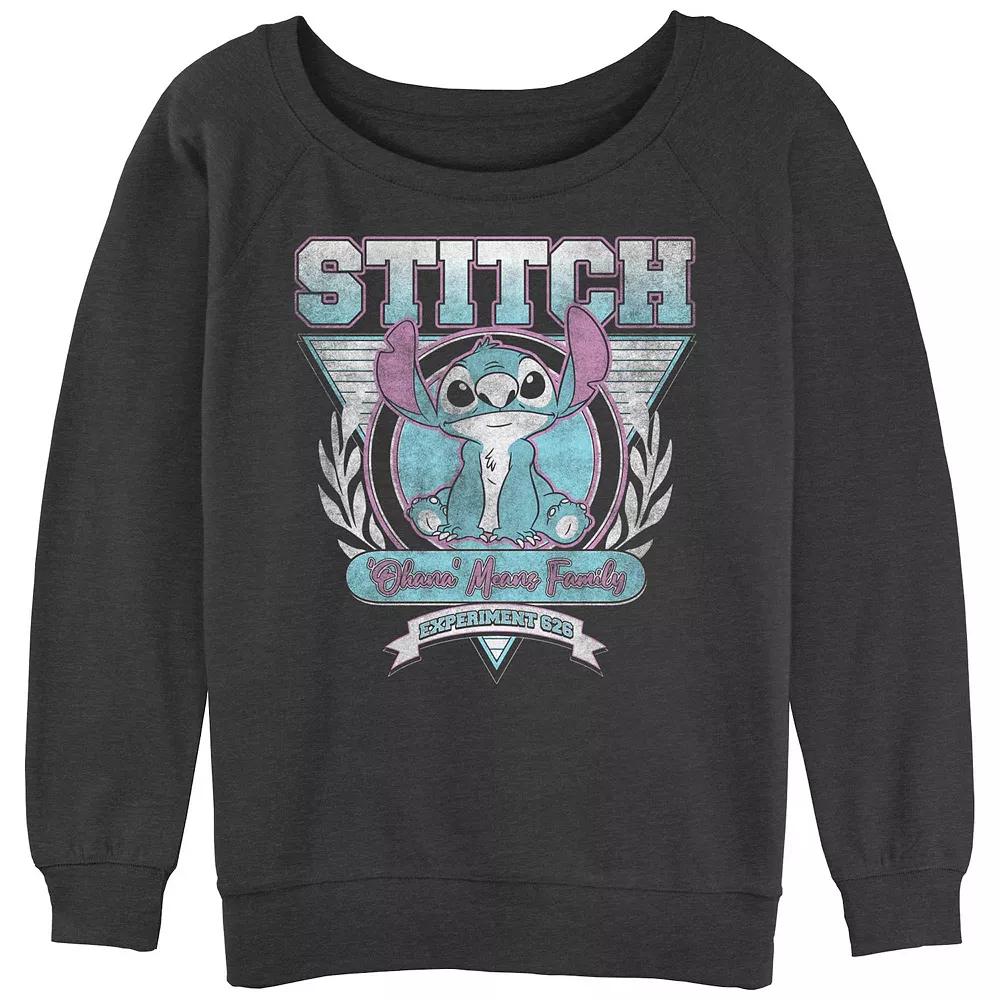 Disney's Lilo & Stitch Ohana Means Family Stitch Crest Juniors' Graphic Pullover, Girl's,  Product Image