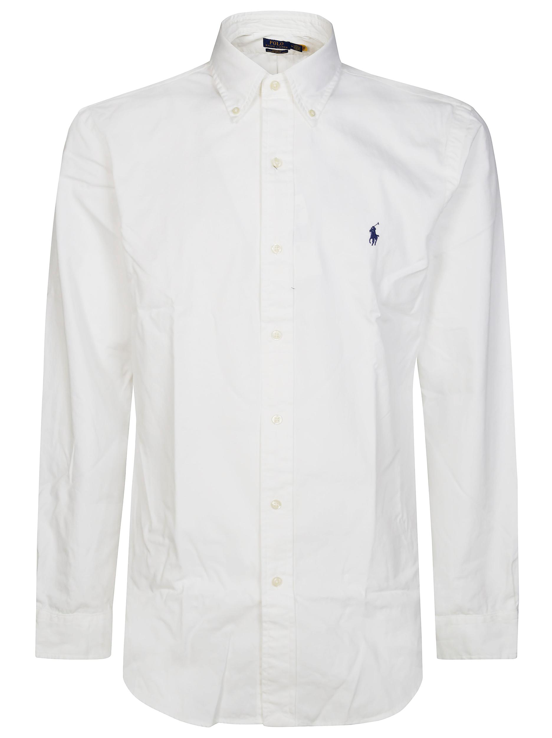 POLO RALPH LAUREN Long Sleeve Sport Shirt Clothing In White Product Image