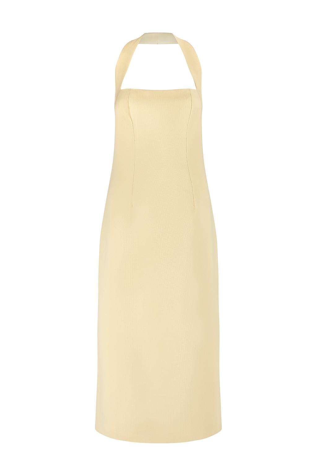 The Ultimate Muse Halter Neck Midi Dress Product Image