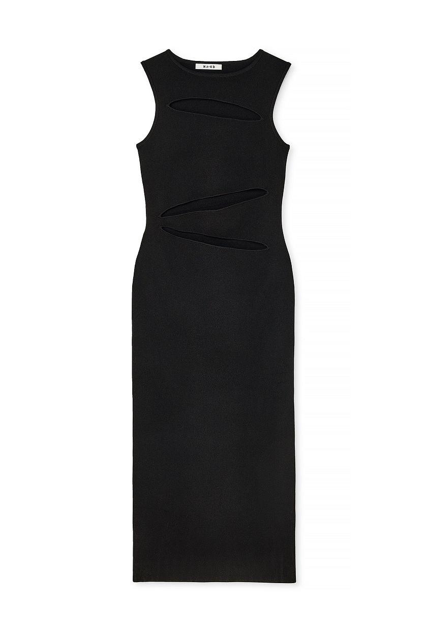 Fine Knitted Cut Out Maxi Dress Product Image