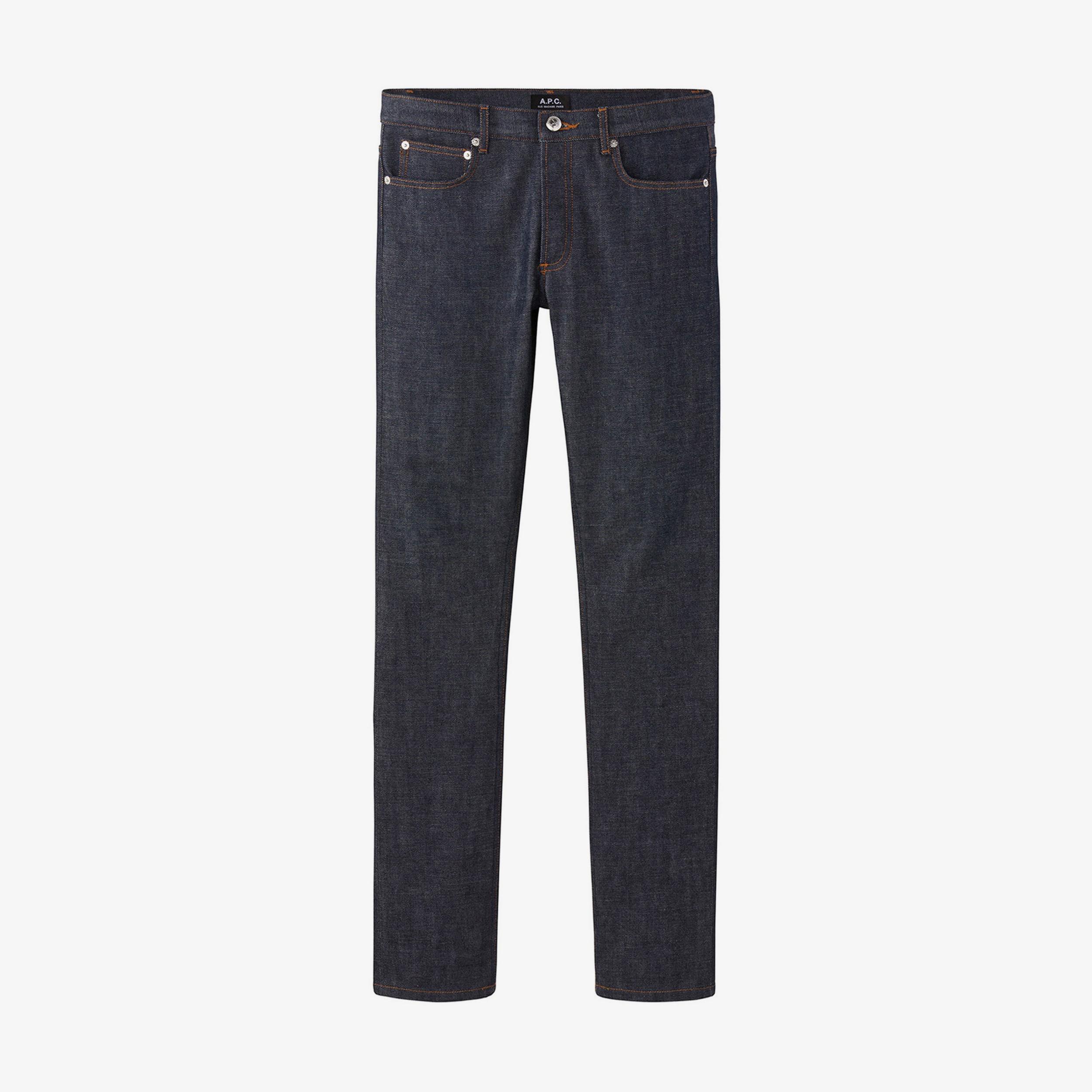 ZIP-DETAIL TAPERED JEANS Product Image