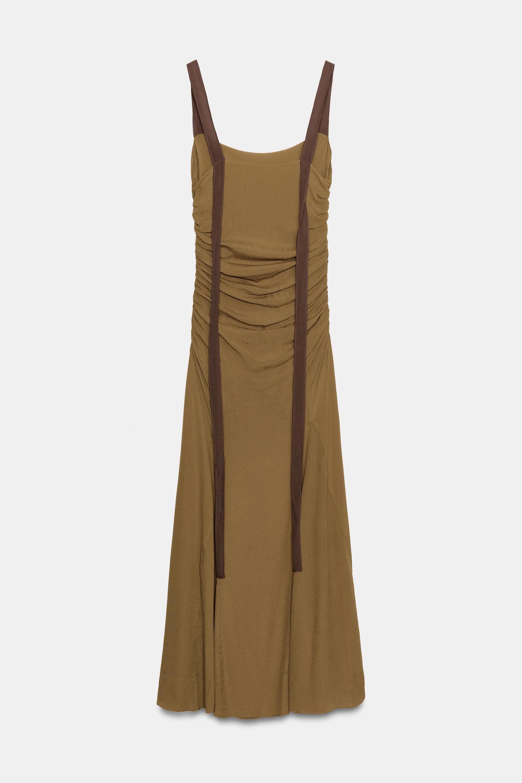 DRAPED GEORGETTE DRESS Product Image