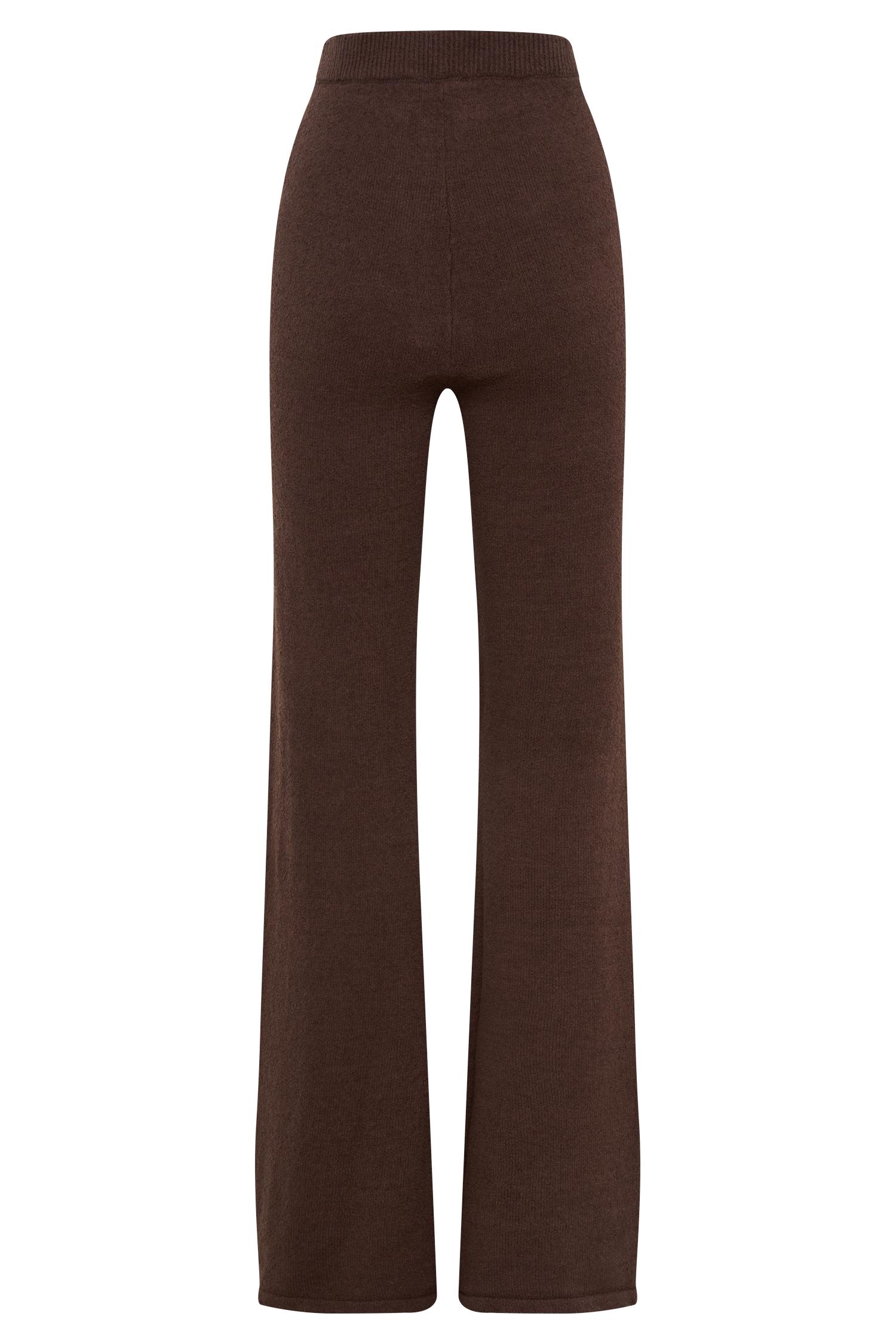 Angelina Knit Pants - Chocolate Product Image