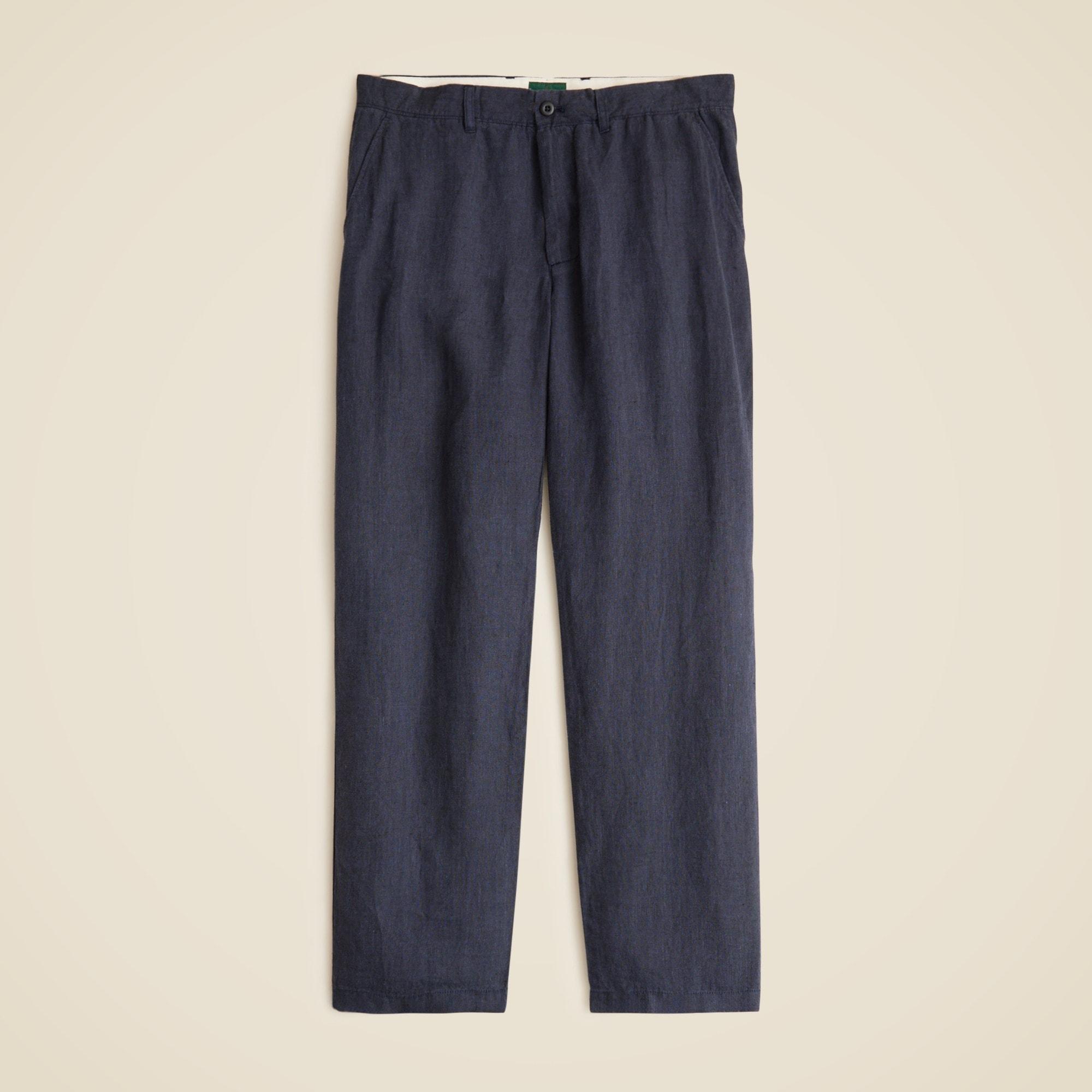 Classic-fit linen trouser Product Image