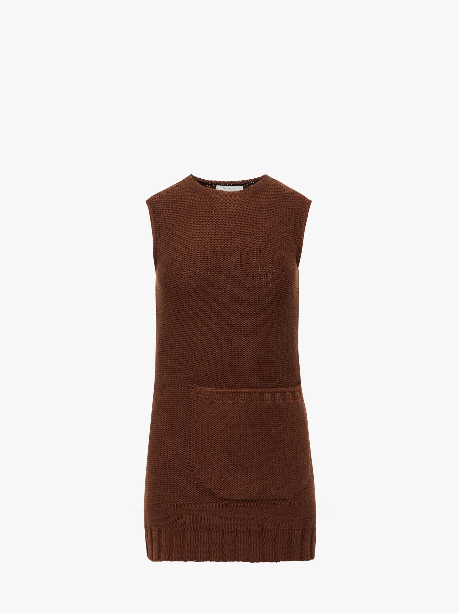 KNITTED MINI SHIFT DRESS Product Image