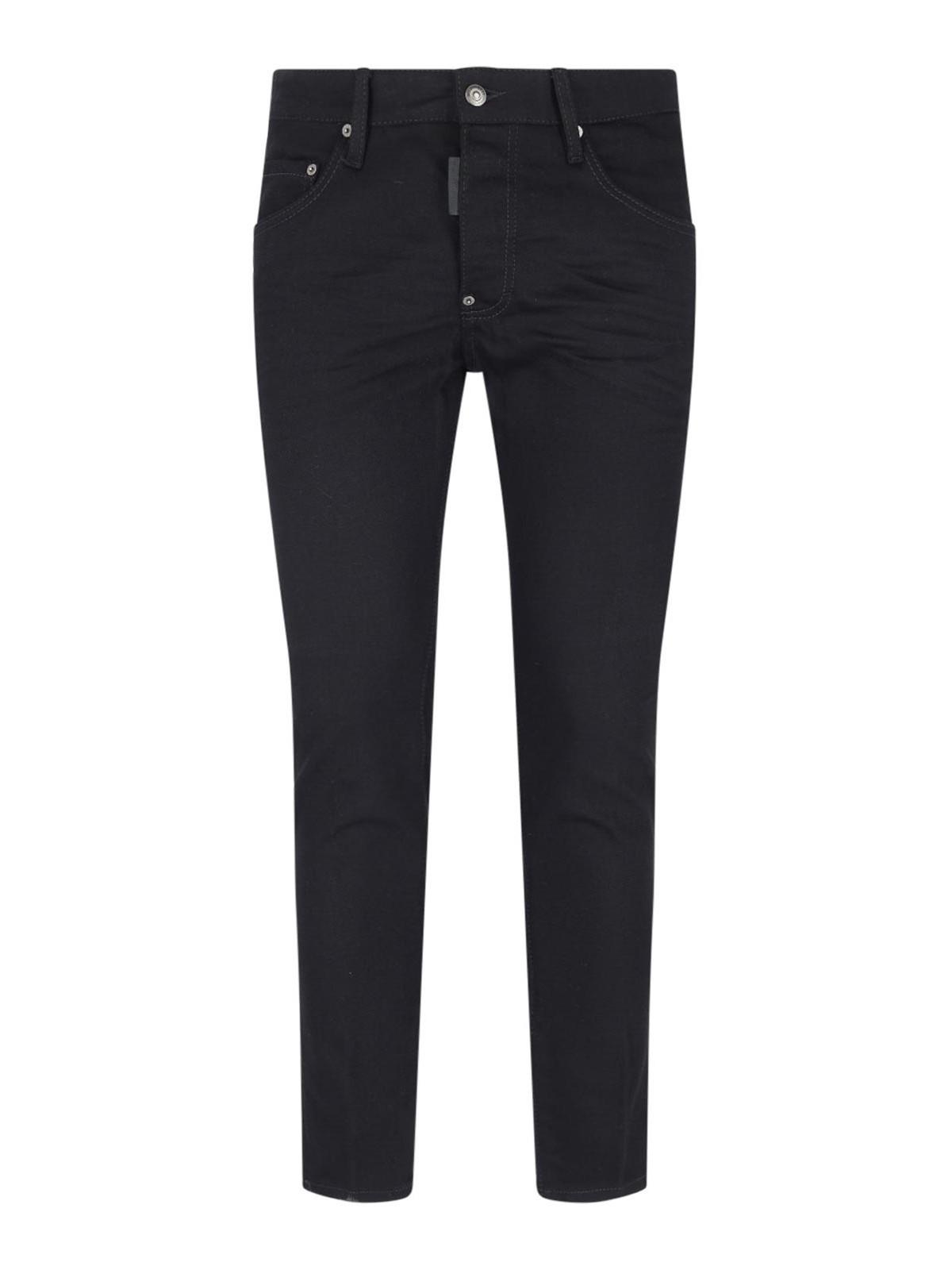 DSQUARED2 Cool Guy Mid-rise Skinny Jeans In Black Product Image