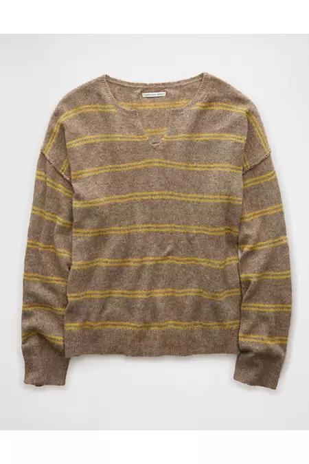 AE Whoa So Soft Notch Neck Sweater Womens Product Image