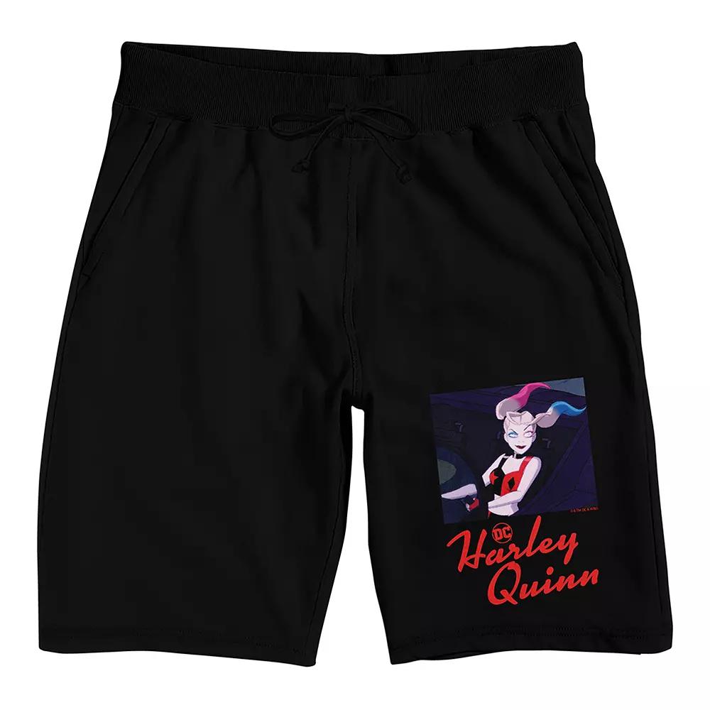 Men's DC Comics Harley Quinn Animated Pajama Shorts,  Product Image