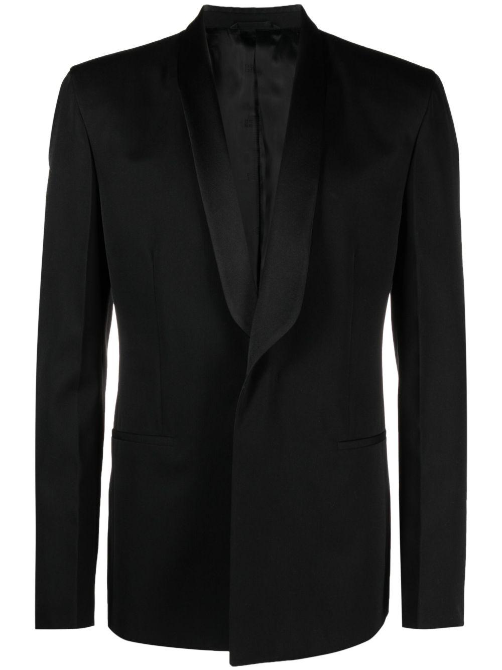 GIVENCHY Wool Tuxedo Jacket In Black Product Image