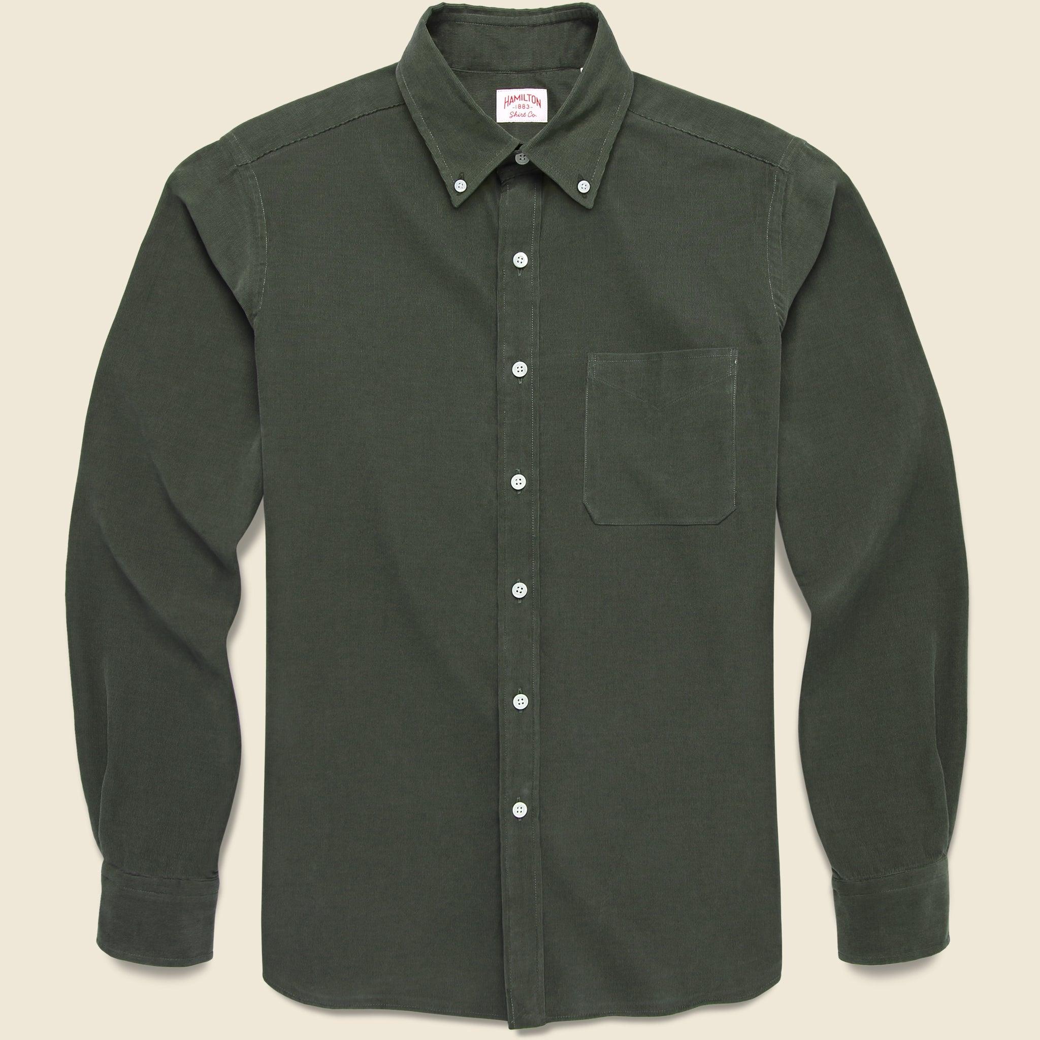 Micro Corduroy Shirt - Brown Product Image