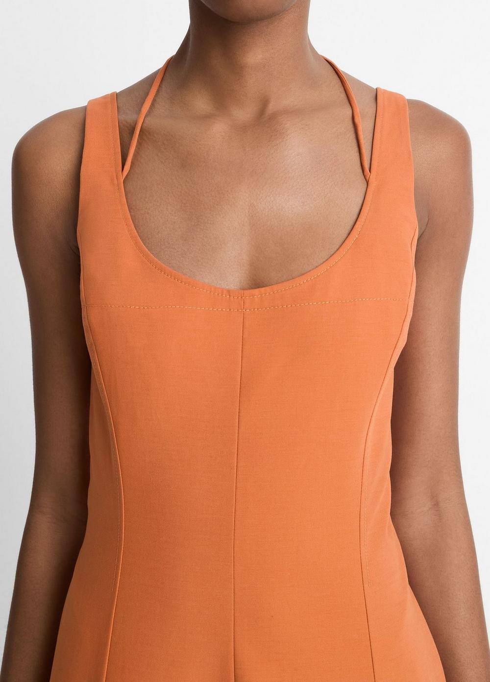 Seamed Cotton Tank Dress Product Image