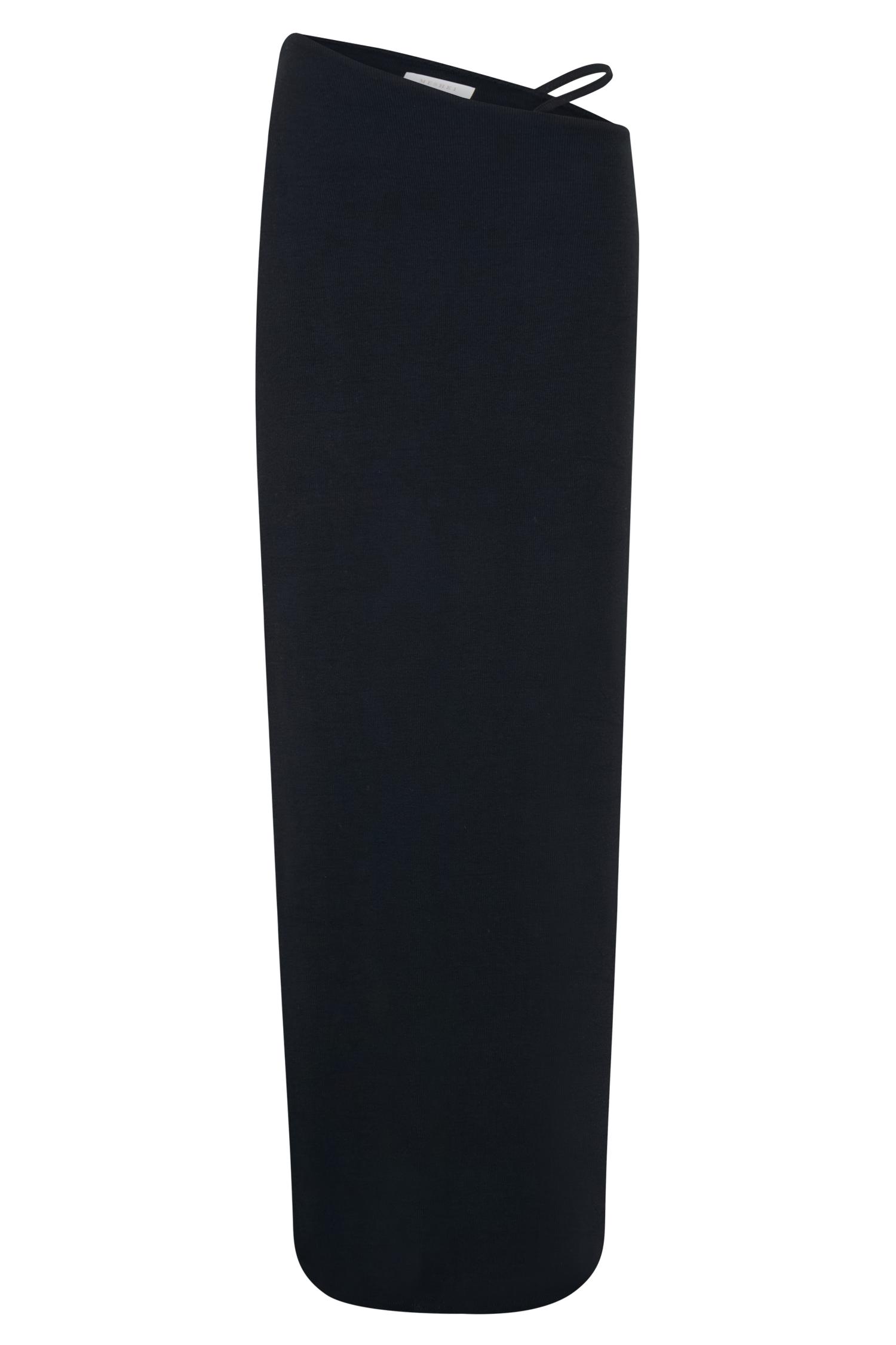 Natalia Modal Buckle Maxi Skirt - Black Product Image
