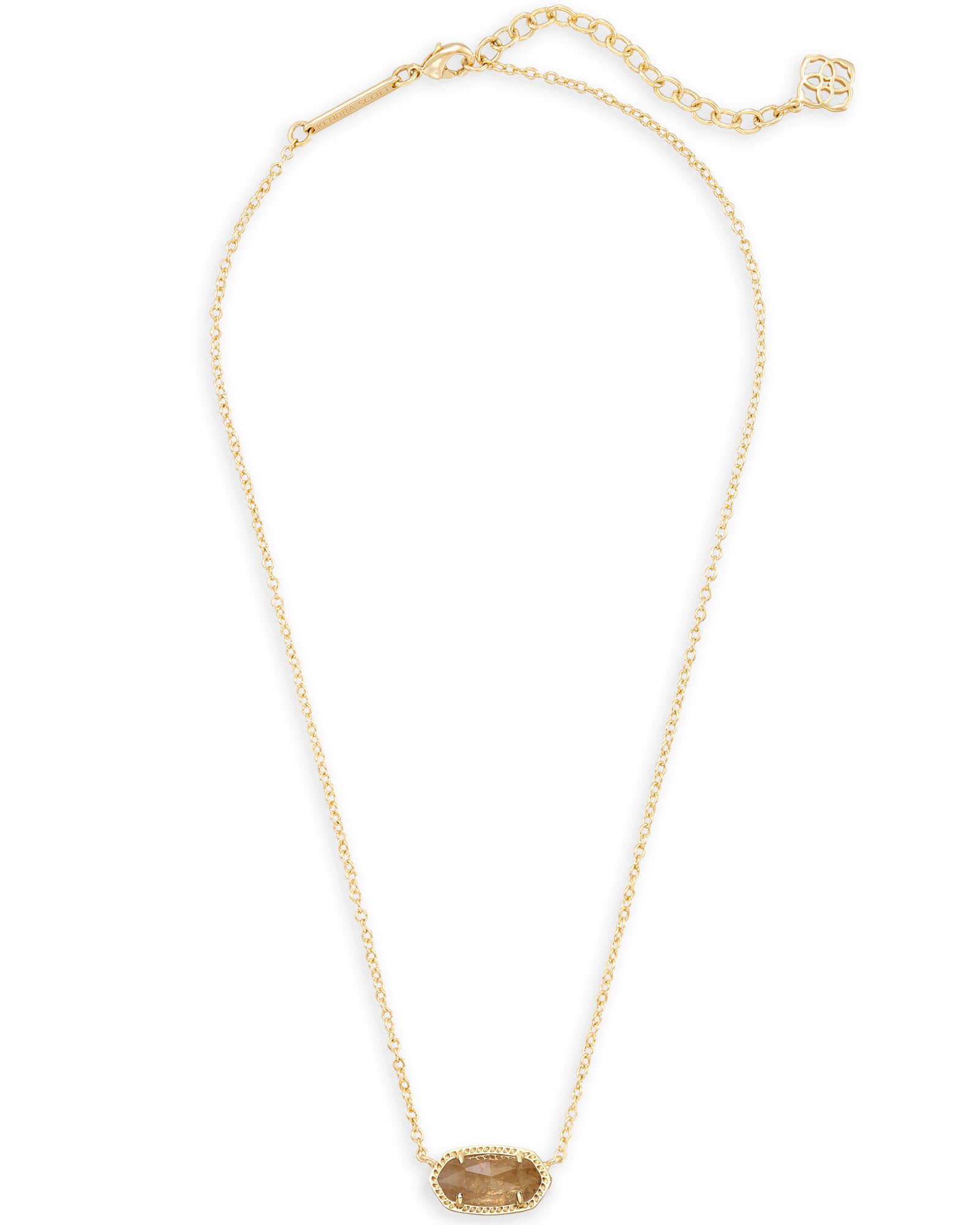 Kendra Scott Elisa Silver Pendant Necklace in Ivory Mother-of-Pearl | Mother Of Pearl/Metal Rhodium Product Image
