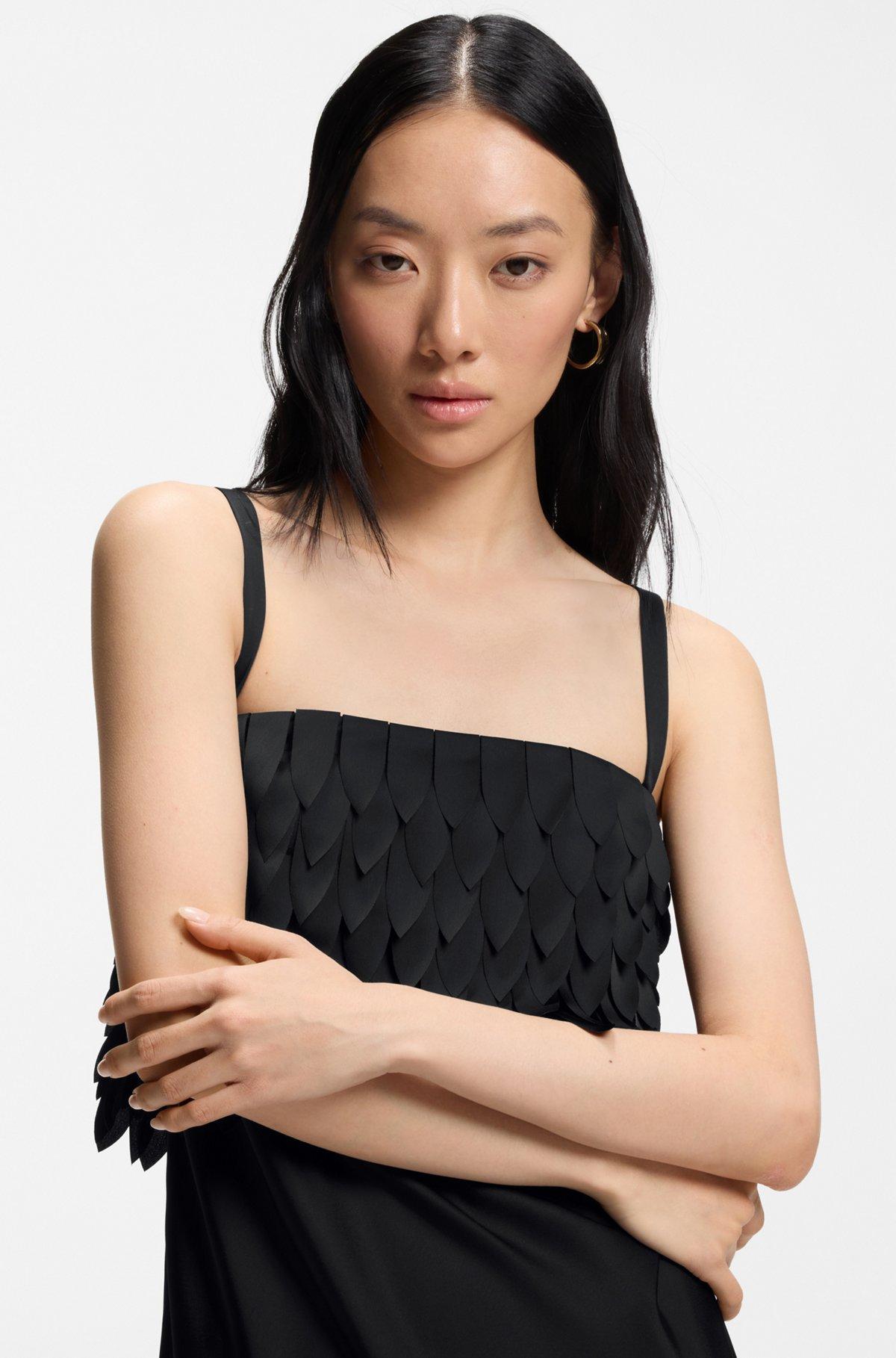 Strappy dress with laser-cut shapes Product Image