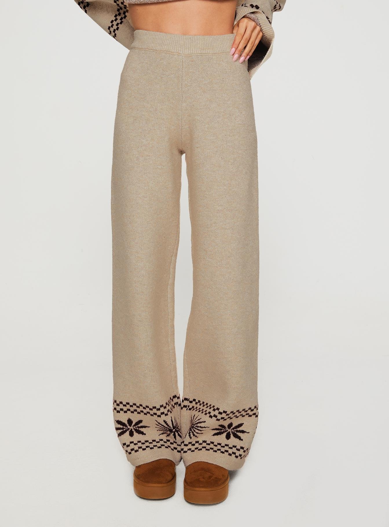 Anok Star Pants Brown / Cream Product Image