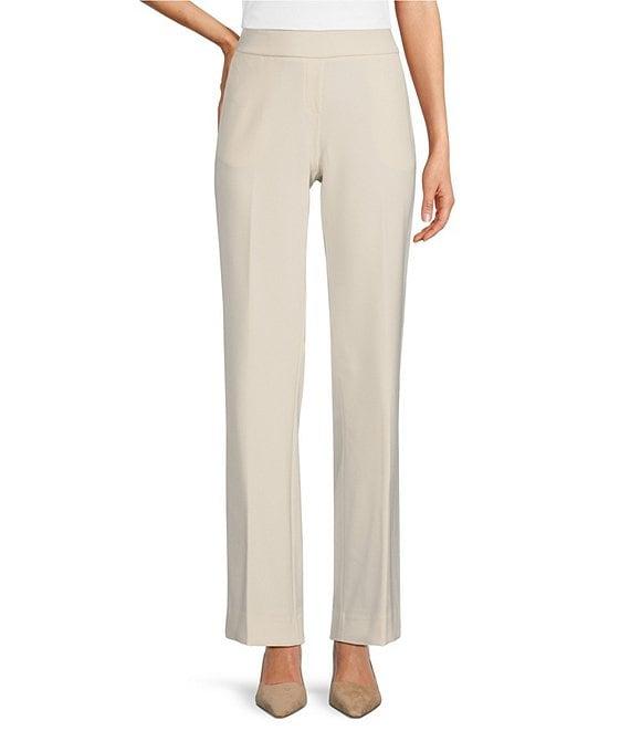 Anne Klein Liberty Stretch Pull On Flat Front Trousers Product Image
