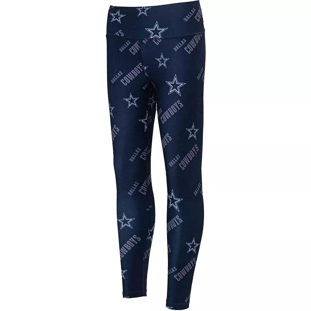 Women's Concepts Sport Navy Dallas Cowboys Breakthrough Allover Print Lounge Leggings,  Product Image