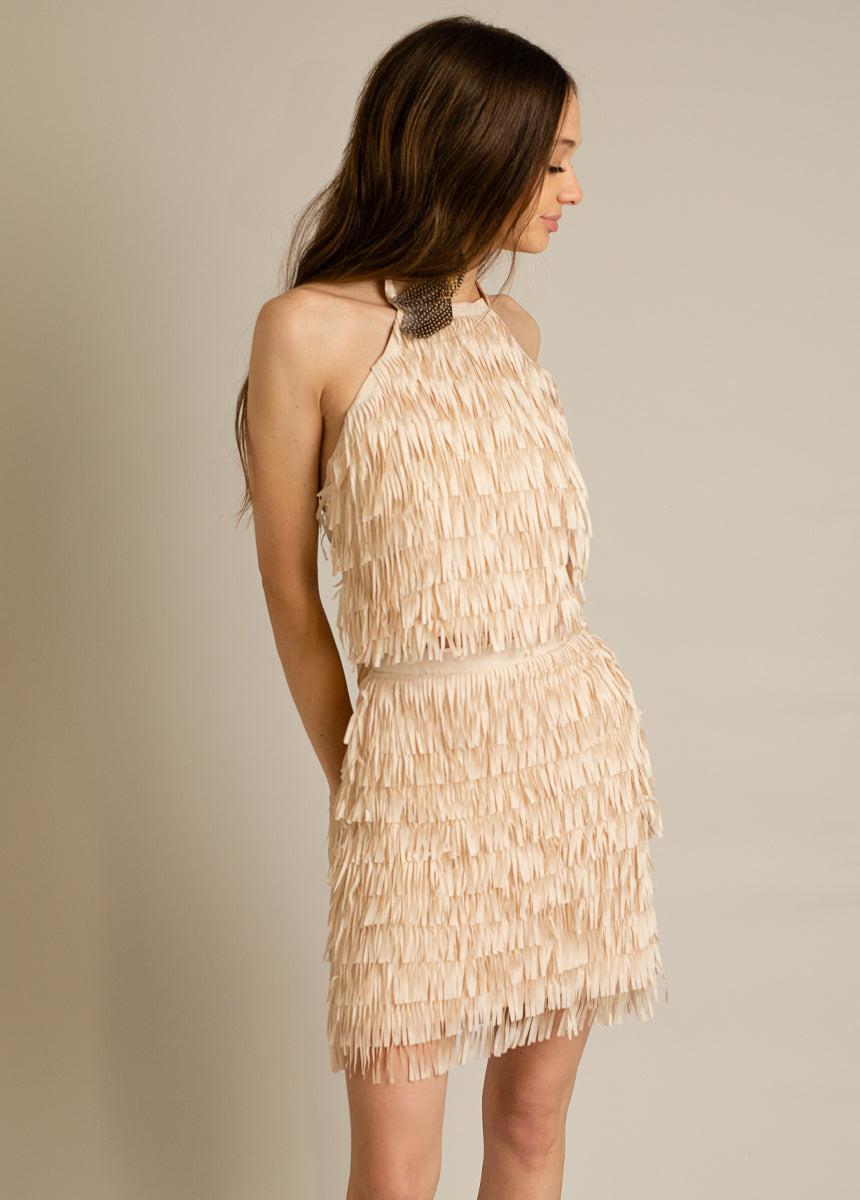 Cleo Skirt in Ecru Female Product Image