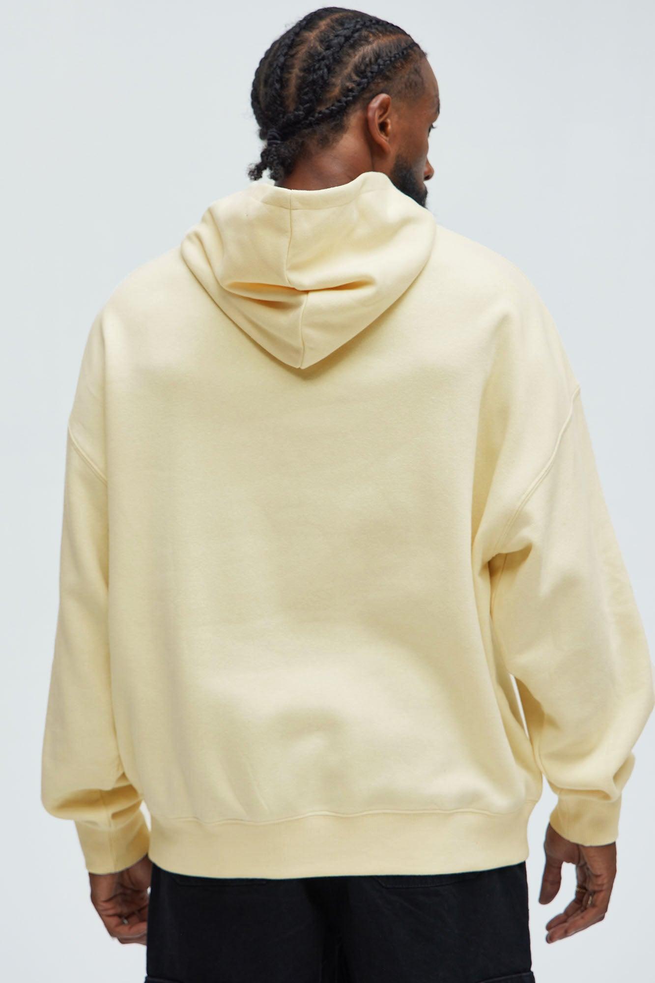 Tyson Reckless Reflective Oversized Hoodie - Cream Product Image