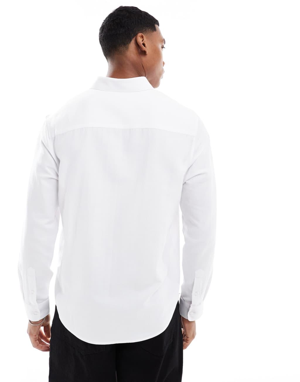 ASOS DESIGN oxford regular shirt in white Product Image