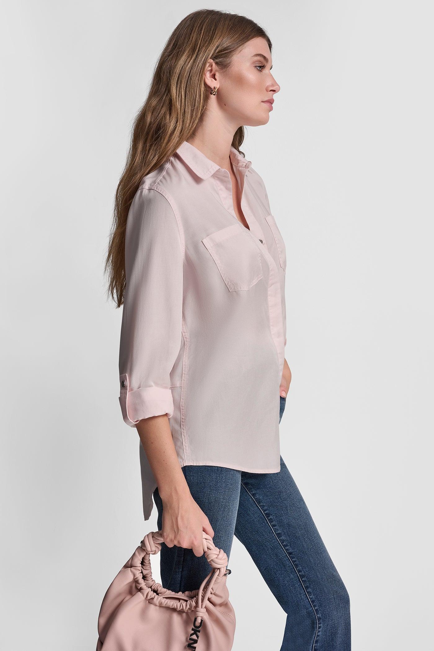 SPLIT BACK BUTTON FRONT WITH ROLL TAB Product Image