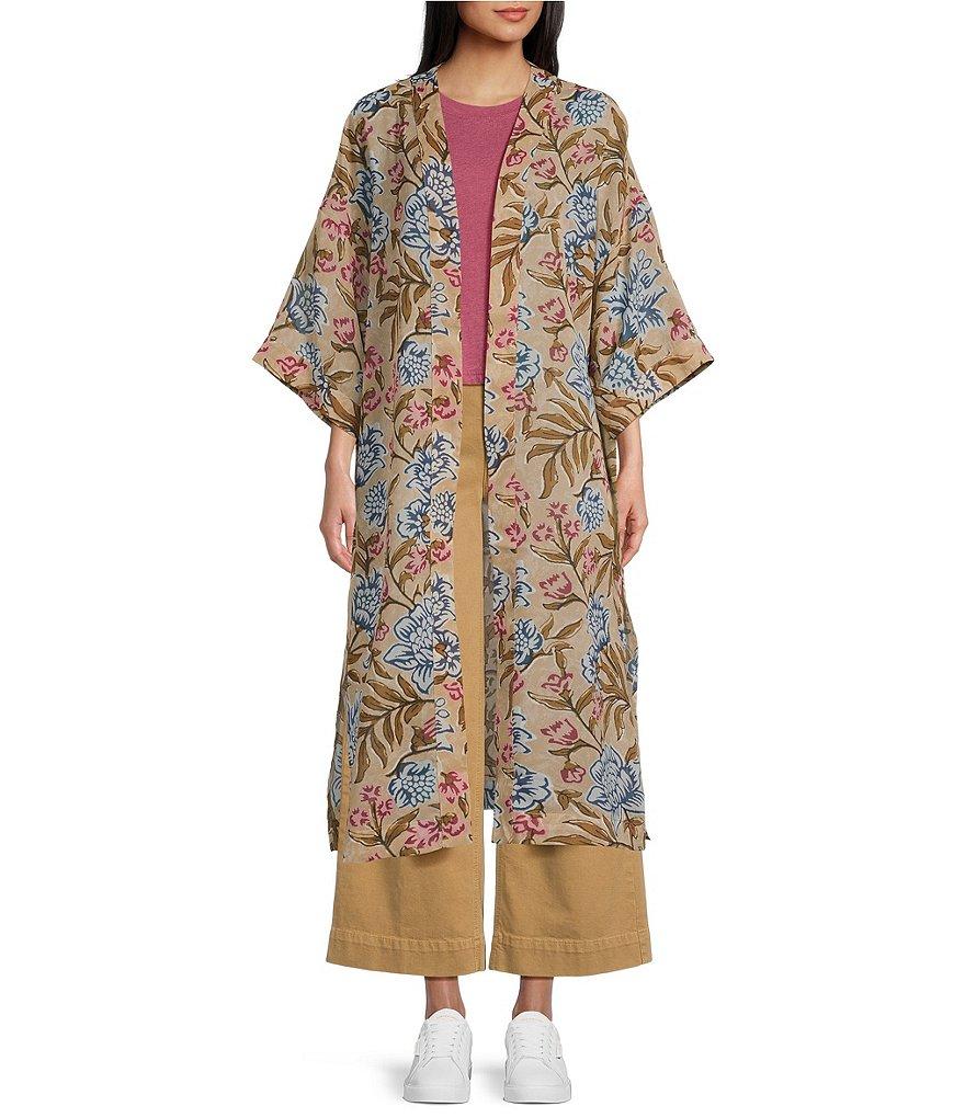 Ariat Flora Sheer Georgette 3/4 Sleeve Open Front Duster Product Image