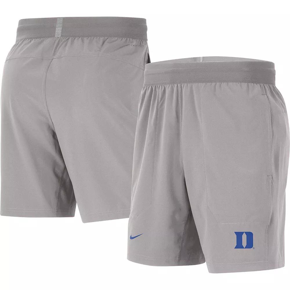 Men's Nike Gray Duke Blue Devils Player Performance Shorts,  Product Image