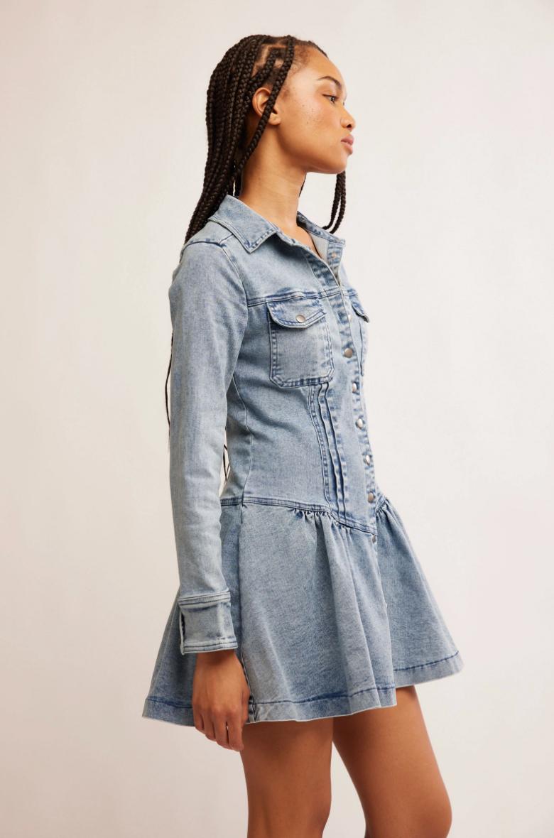 Roadhouse Mini Denim Dress Product Image